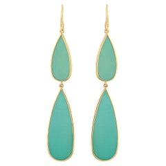 Ippolita 18K Yellow Gold Turquoise Earrings IP37-051426