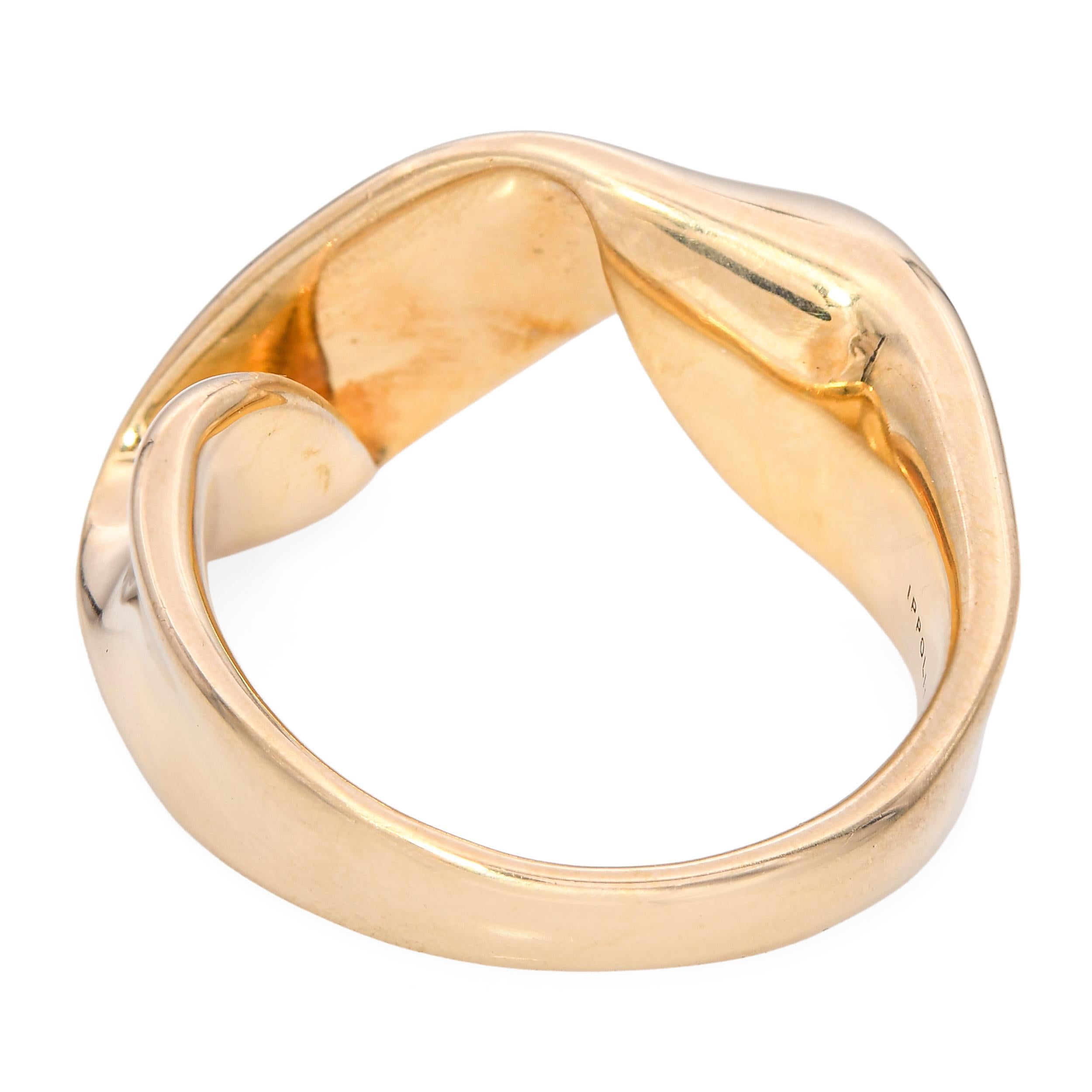 Ippolita Bague ruban torsadé en or jaune 18k Unisexe en vente