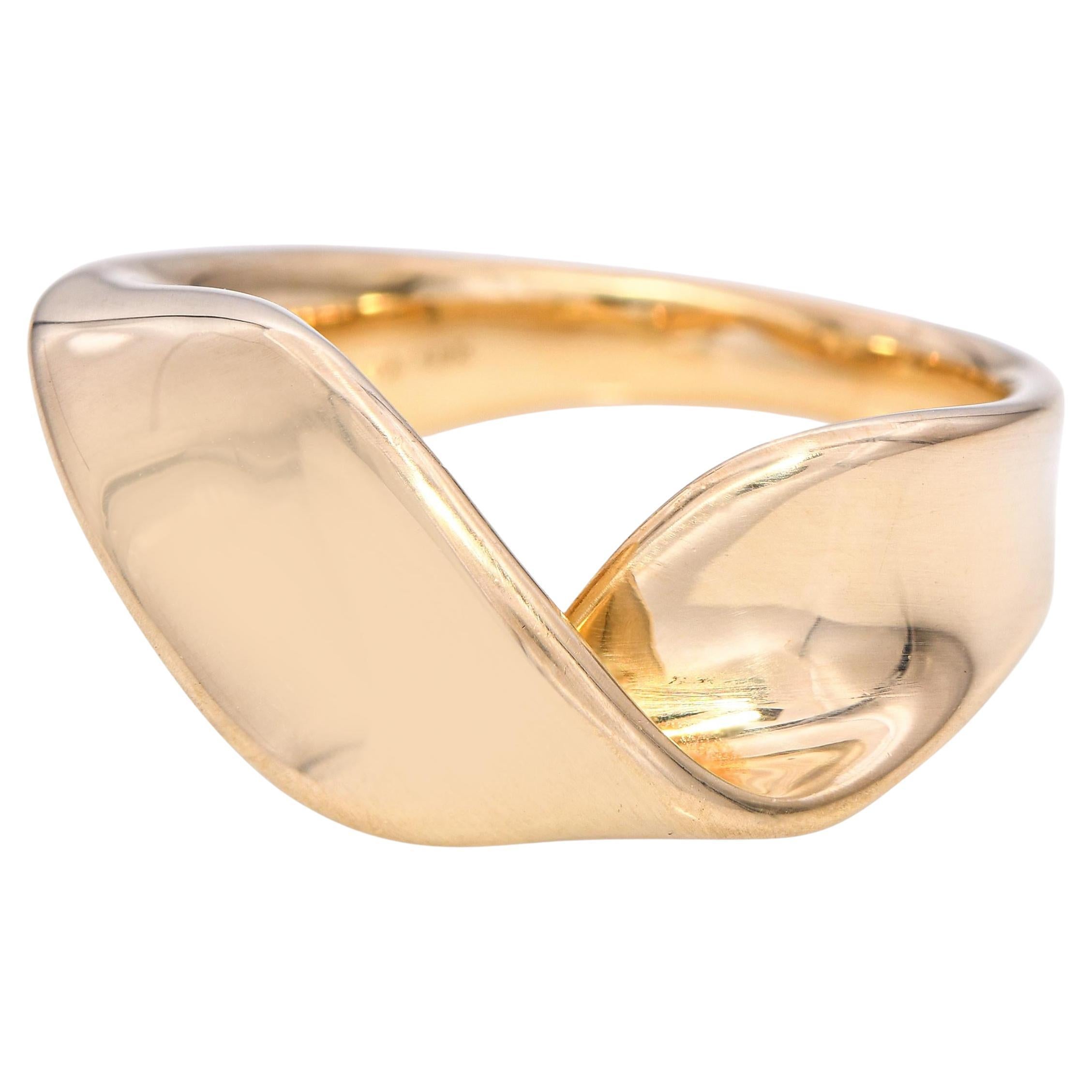 Ippolita Bague ruban torsadé en or jaune 18k en vente