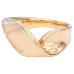 Anello Ippolita a nastro intrecciato in oro giallo 18k