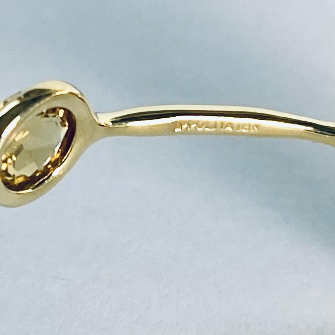 Ippolita Bracelet jonc collection Lollipop en or jaune 18 carats avec neuf pierres de citrine Bon état - En vente à New York, NY