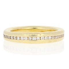 Ippolita .72 Carat Diamond Hammered Eternity Ring 18 Karat Gold Wedding Band