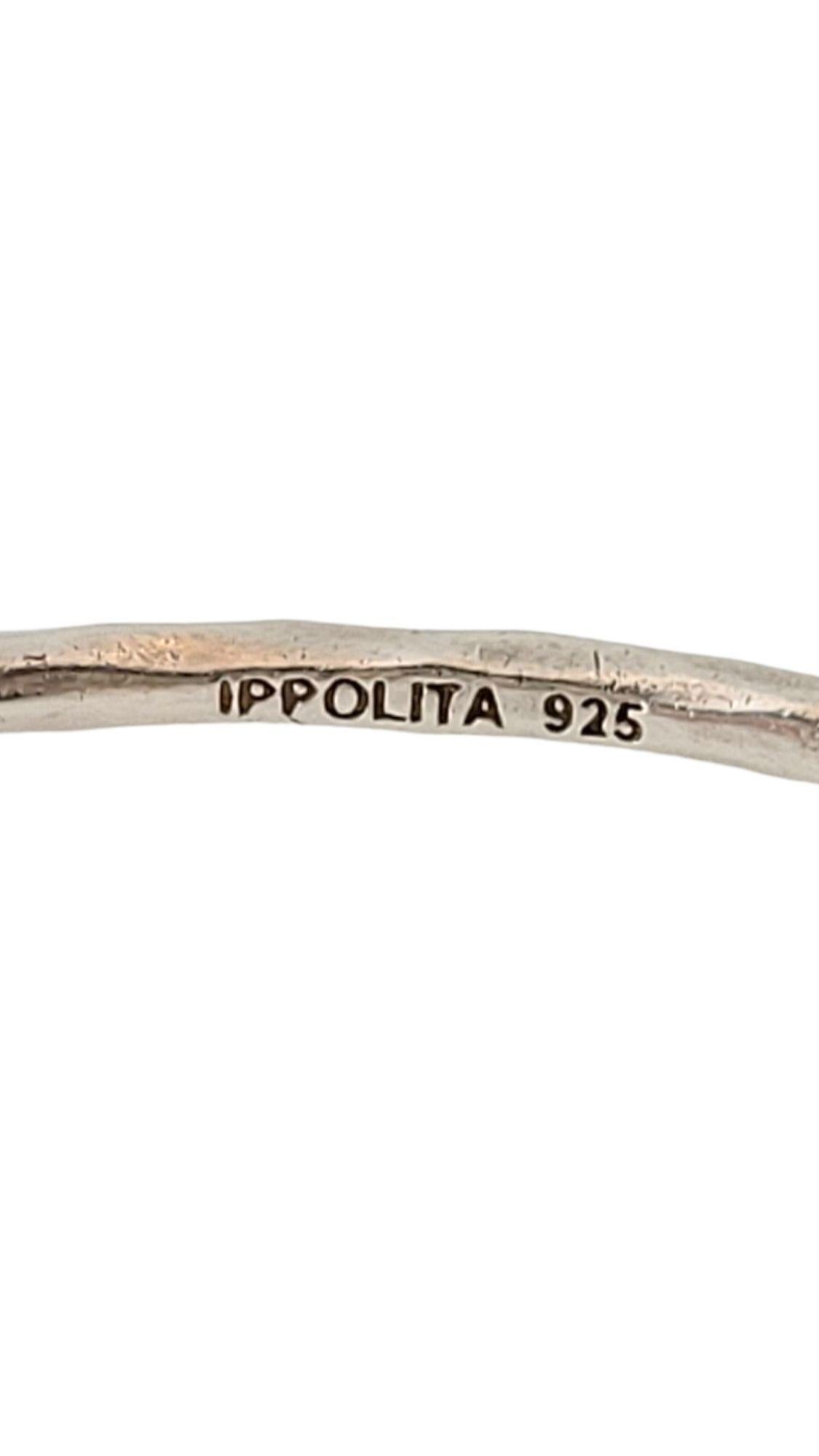 Ippolita 925 Sterling Silver Hammered Bangle #15046 1