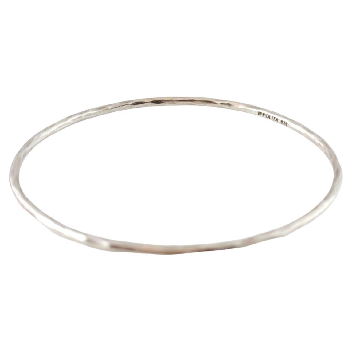 Ippolita 925 Sterling Silver Hammered Bangle #15048