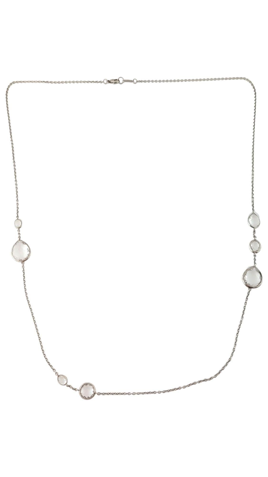 Ippolita 925 Sterling Silver Rock Candy Necklace

This gorgeous Ippolita rock candy necklace features 7 clear quartz set in a 925 sterling silver chain!

Chain length: 33 1/4