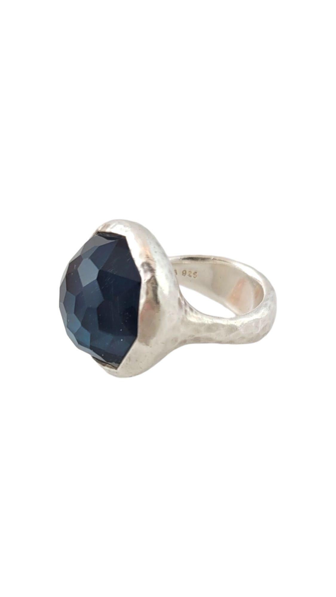 Ippolita 925 Sterling Silver Wonderland Ring Size 7.25

This gorgeous Ippolita ring is crafted from 925 sterling silver and has a gorgeous blue quartz stone!

Ring size: 7.25
Shank: 8.0mm
Front: 21.4mm X 21.3mm X 11.7mm

Weight: 19.41 g/ 12.5