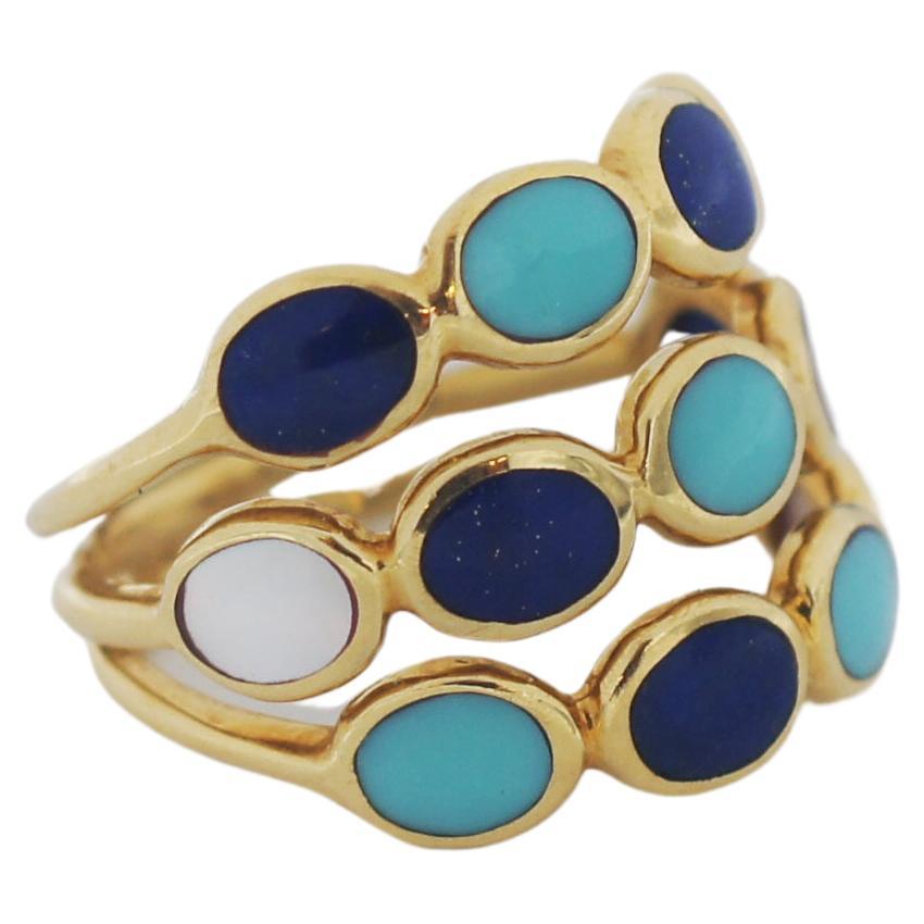 Ippolita Candy 18k Yellow Gold Lollipop Multi-color Gems Ring For Sale