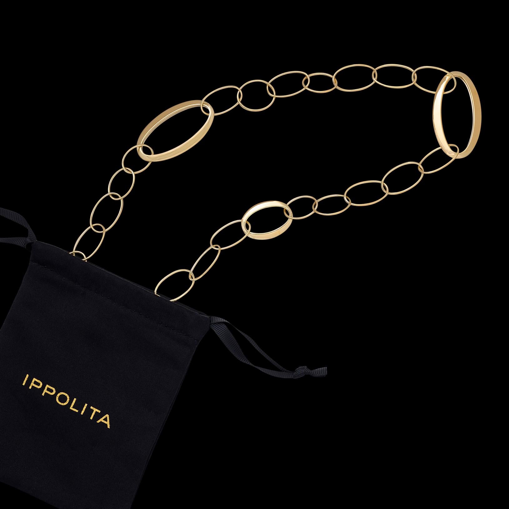 Women's Ippolita Classico Chain Necklace in 18K Gold For Sale