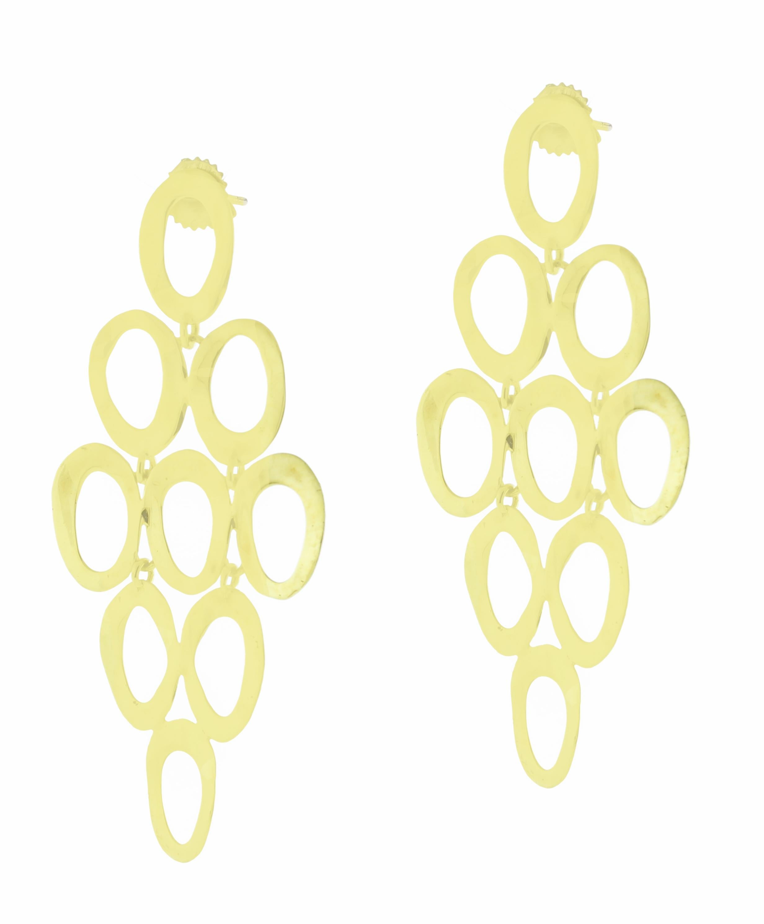 Ippolita Classico Open Oval Cascade Earrings In Excellent Condition For Sale In Bethesda, MD