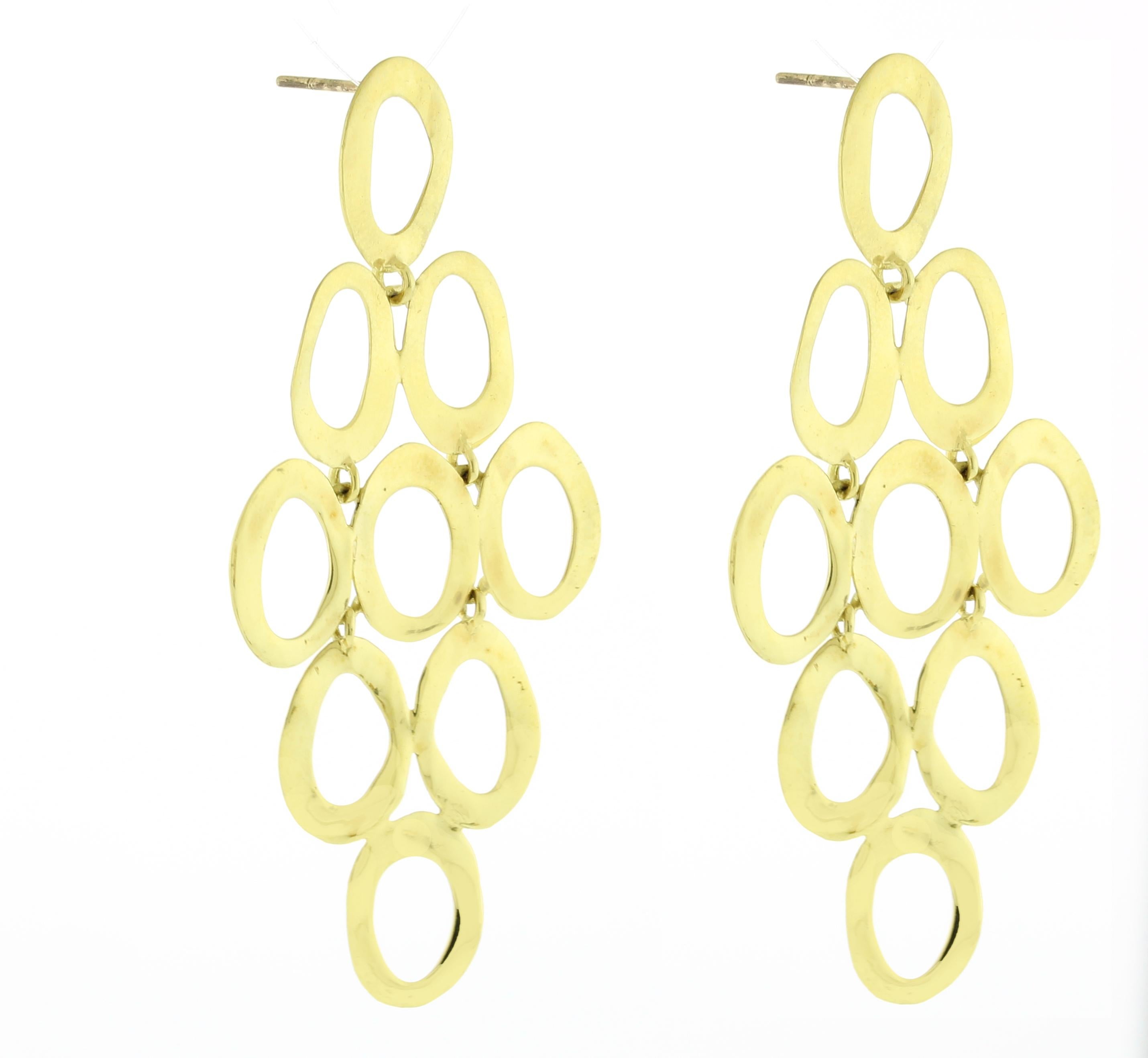 Women's or Men's Ippolita Classico Open Oval Cascade Earrings For Sale