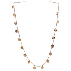 Ippolita Classico Paillette Rose Gold Over Sterling Silver Station Necklace