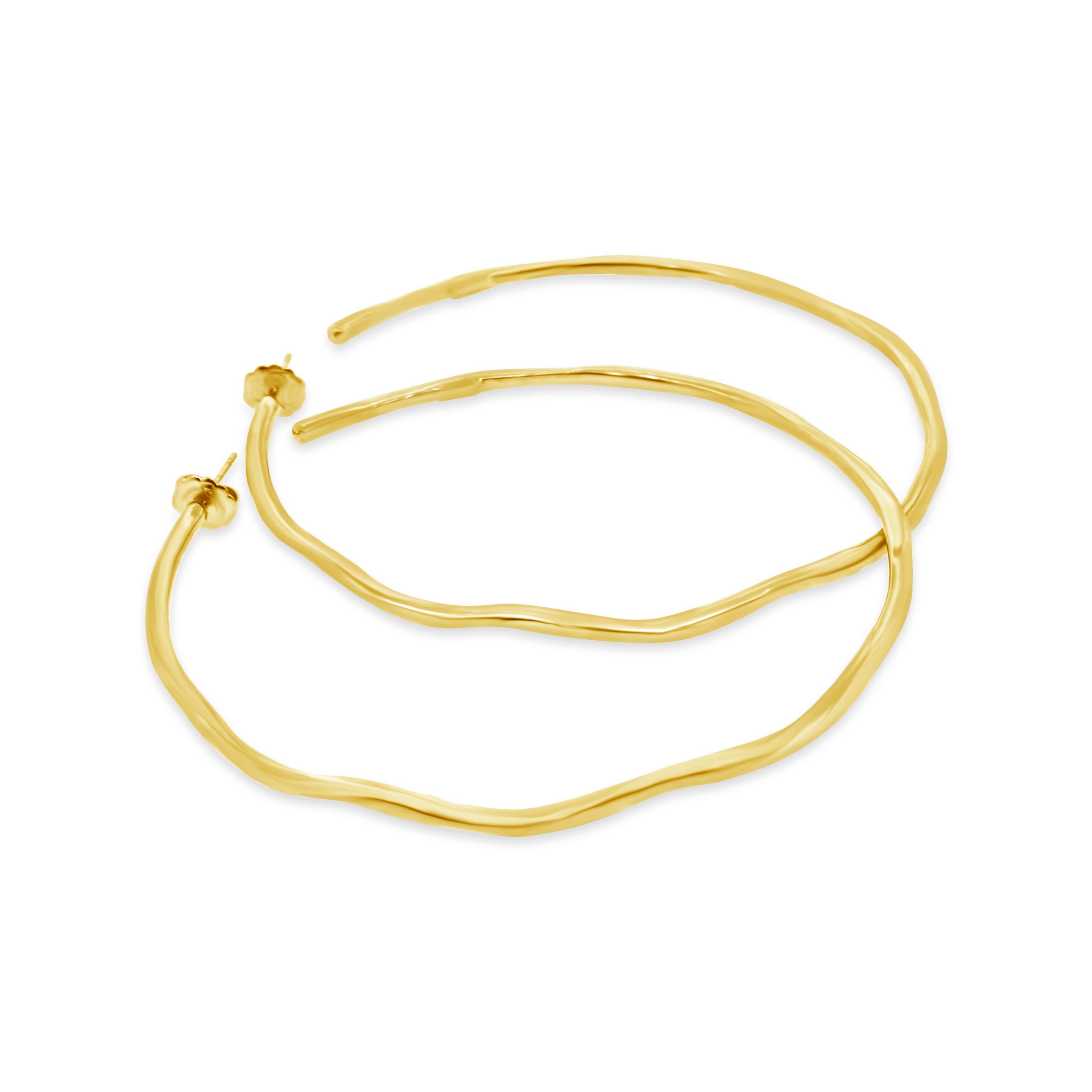Ippolita Classico Squiggle Hoop in 18k Yellow Gold 1