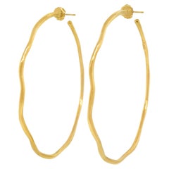 Ippolita Classico Squiggle Hoop in 18k Yellow Gold