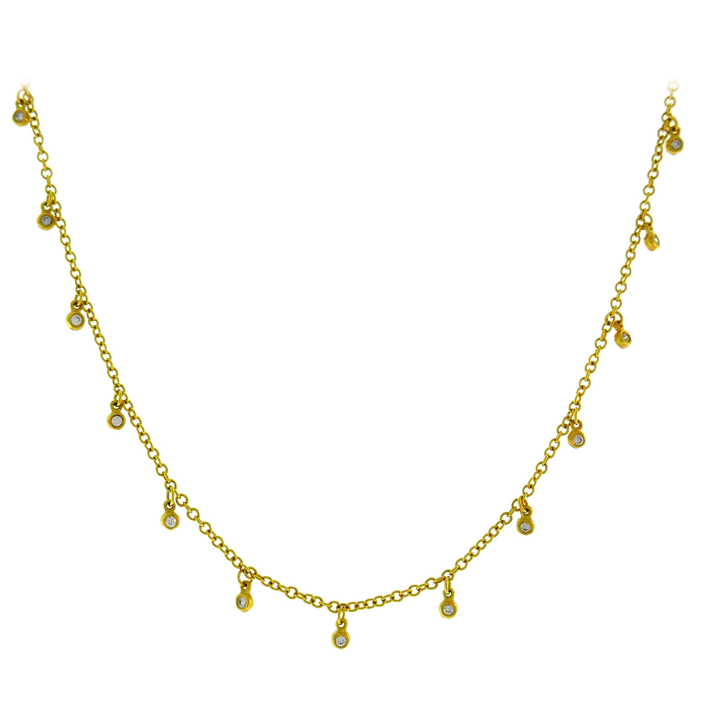 Ippolita Diamond Yellow Gold Chain Necklace
