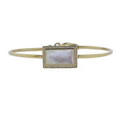 Ippolita Gelato Toglette Mother of Pearl Diamond Gold Bracelet