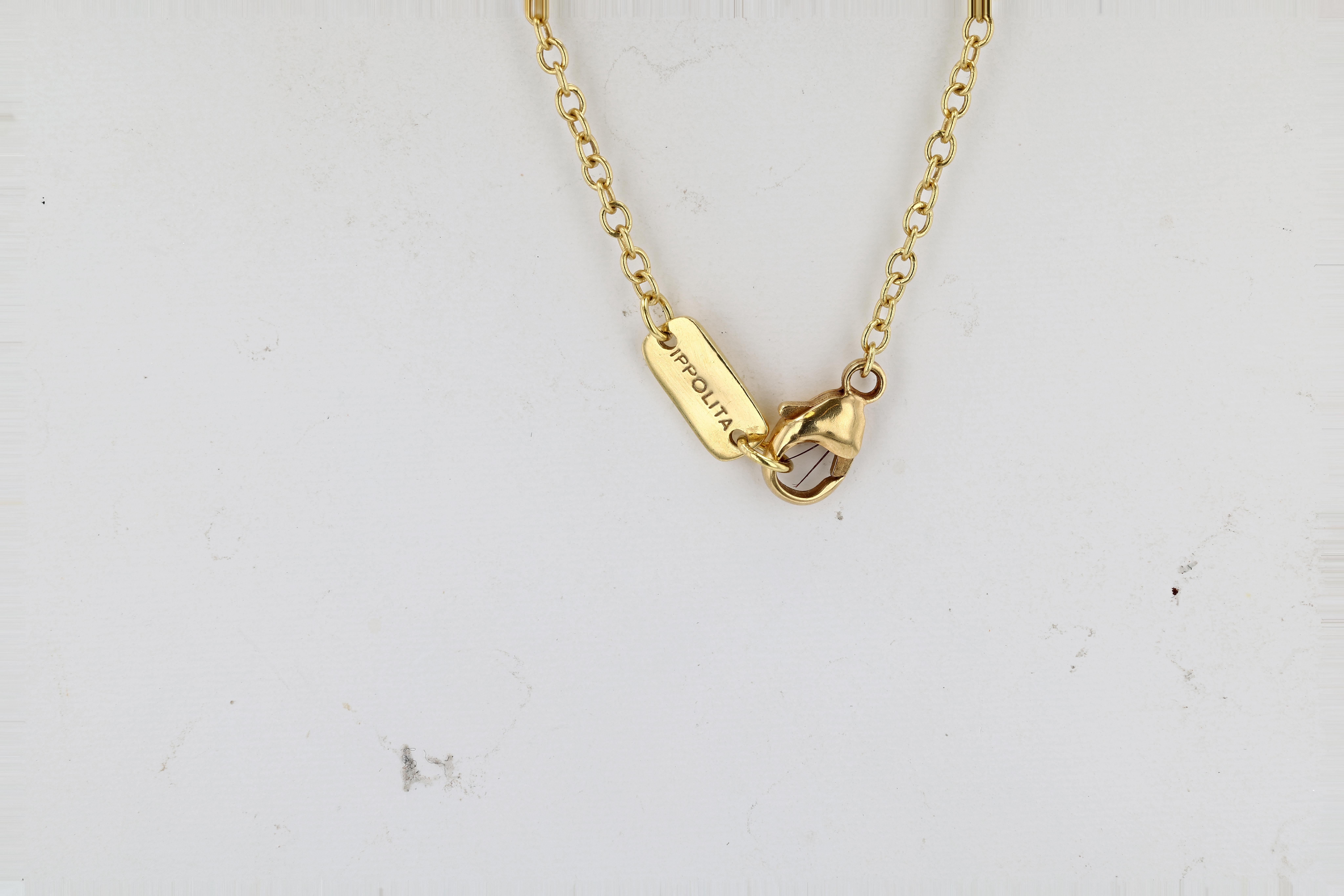 Mixed Cut Ippolita Gold and Mother-of-Pearl Rock Candy Longchain Necklace For Sale