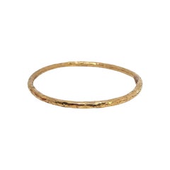 Ippolita Gold Over Sterling Silver Hammered Bangle Bracelet