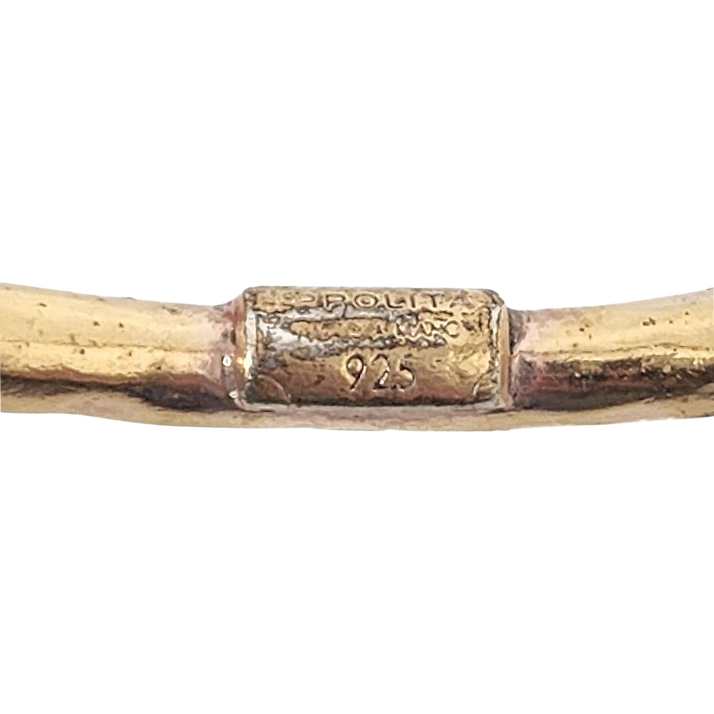 Ippolita Gold Over Sterling Silver Hammered Bangle Bracelet 3