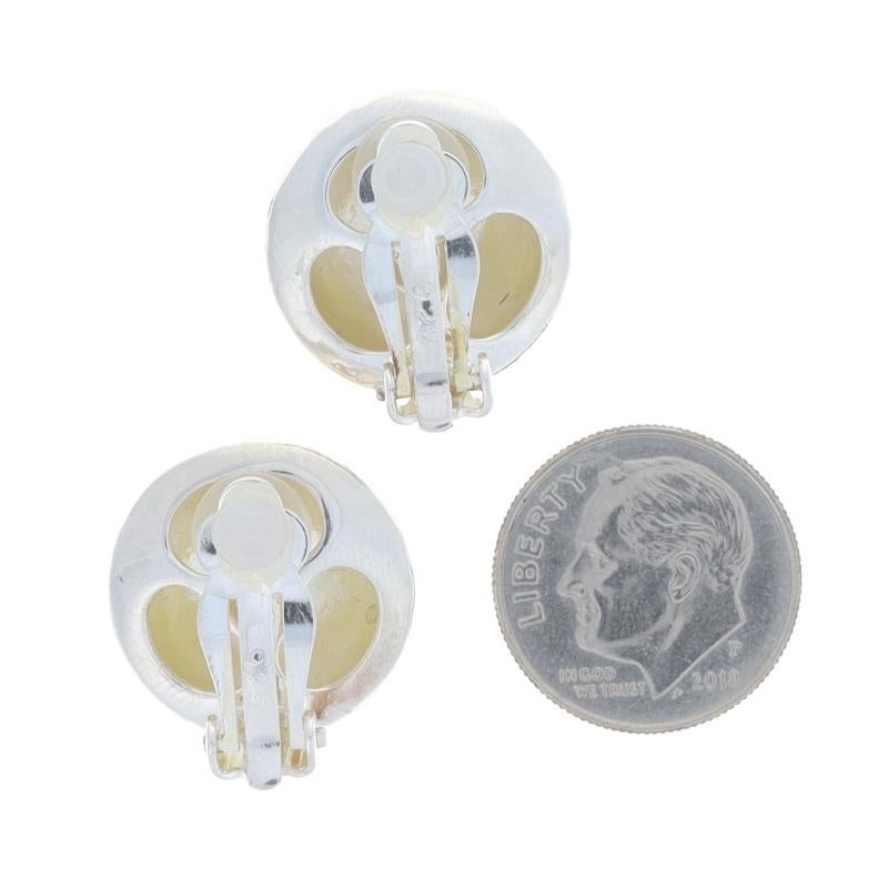 Women's Ippolita Large Dome Stud Earrings - Sterling 925 Circles Non-Pierced Clip-Ons For Sale