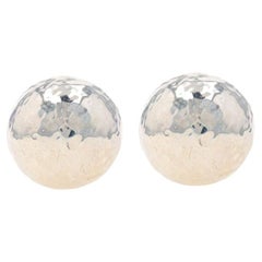 Ippolita Large Dome Stud Earrings - Sterling 925 Circles Non-Pierced Clip-Ons