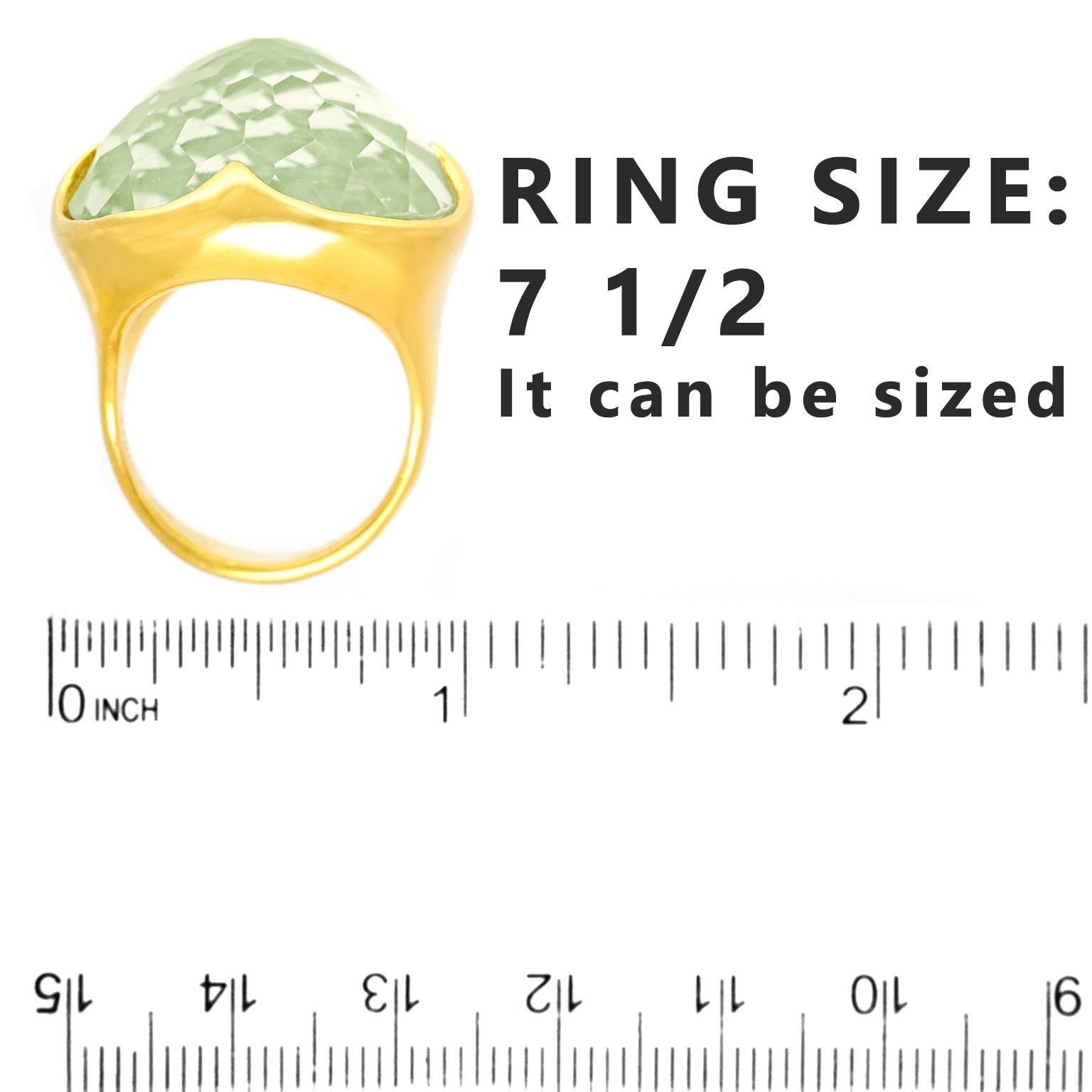 Ippolita Large Green Quartz Rock Candy Ring 1