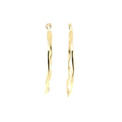 Ippolita Large Squiggle Hoop Earrings – 18K Yellow Gold