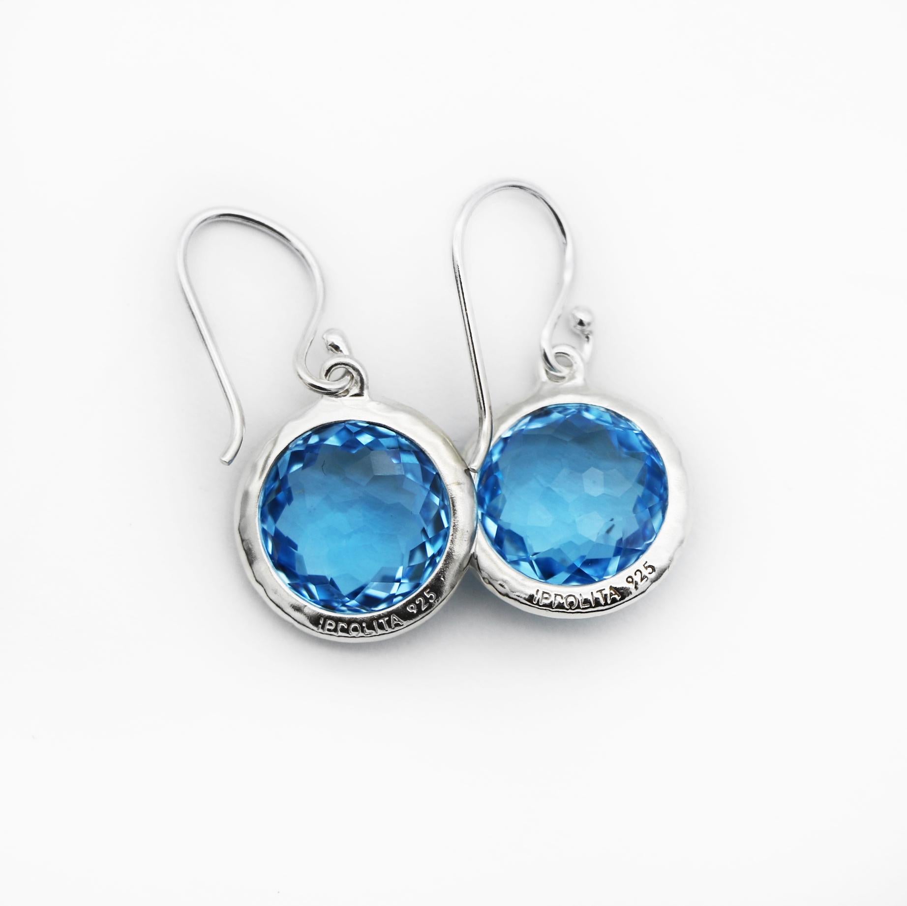 ippolita lollipop 925 large round studded drop earrings In condizioni buone in vendita a San Fernando, CA