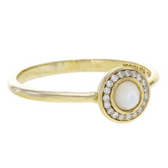 Ippolita Lollipop Mother of Pearl Diamond Halo Mini Ladies Ring