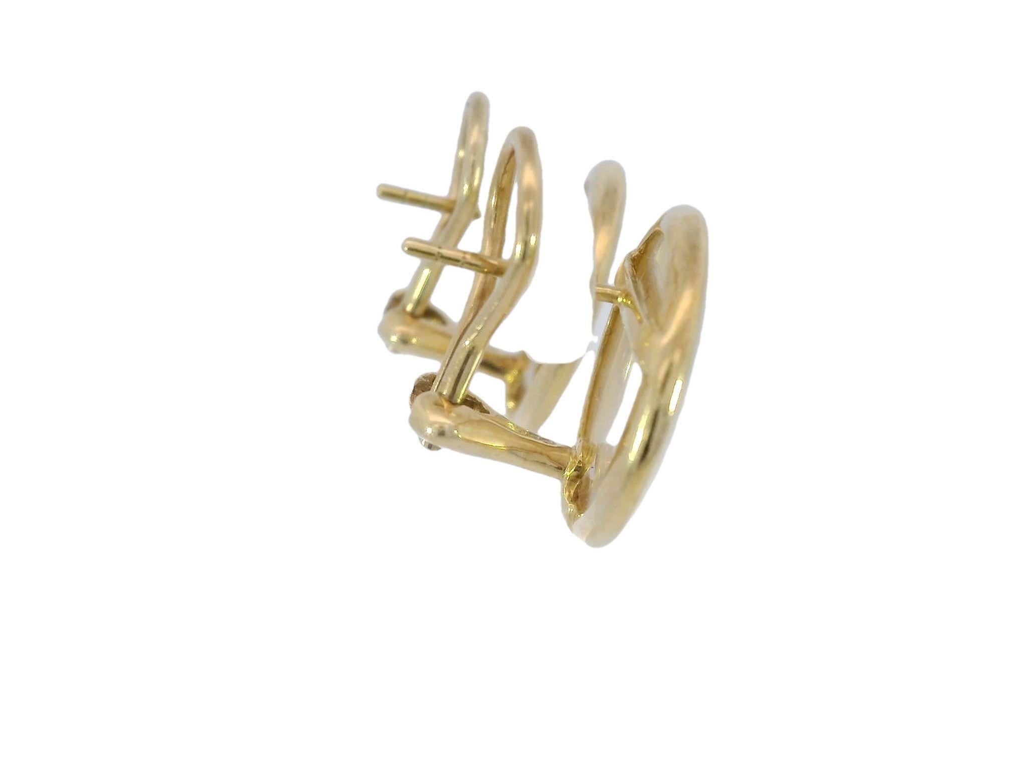 Round Cut Ippolita Lollipop Round Mother of Pearl Clip on Earrings in 18 Karat Gold