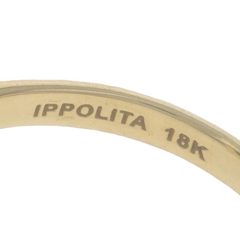 Ippolita Lollipop Turquoise Diamond Halo Ring Yellow Gold 18k Faceted Cab .20ctw 2