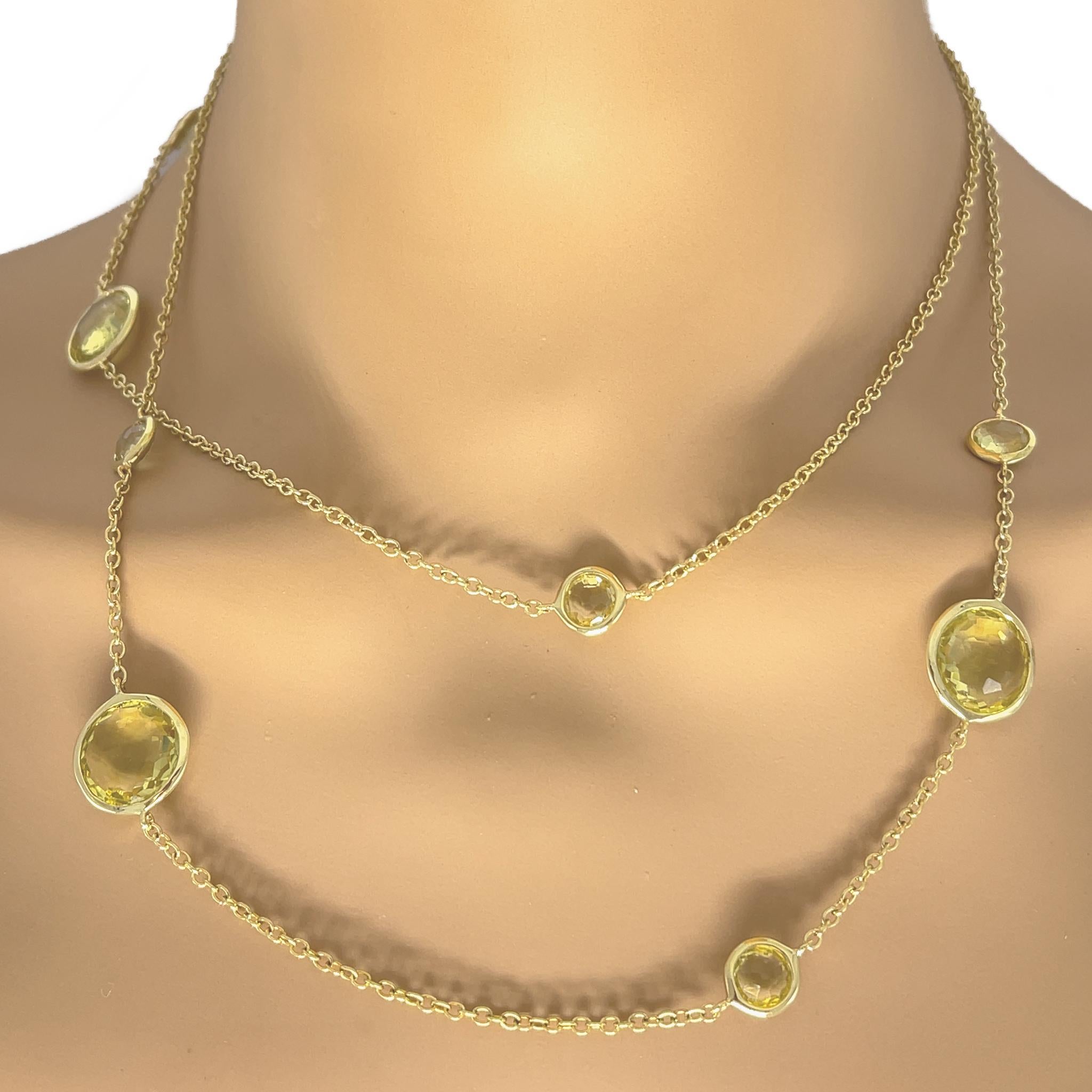 Ippolita Lollitini Rock Candy Golden Citrine Long Necklace 1