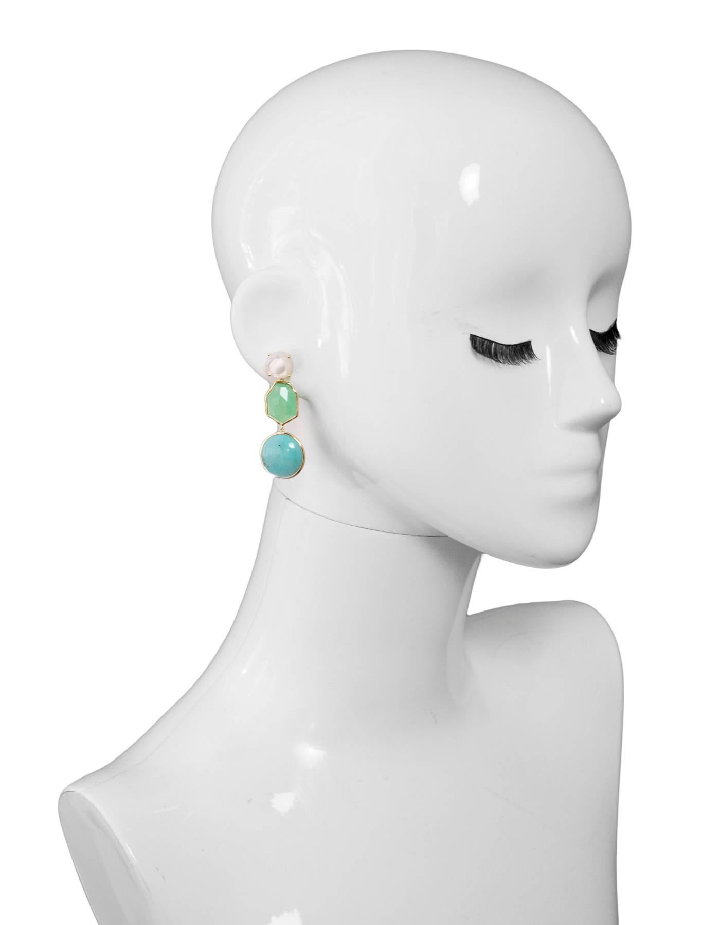 Ippolita Rock Candy Gelato Drop Earrings

Features mother of pearl, chrysoprase and turquoise stones set in 18k yellow gold

Color: White, gold, green, blue
Materials: Mother of pearl, chrysoprase, turquise, gold
Closure: Pierced backs
Stamp: