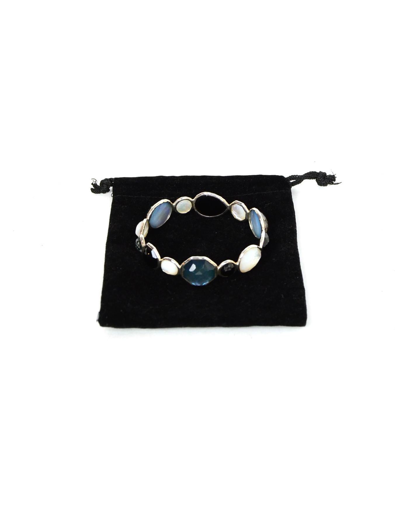 Women's Ippolita Multi-color Multi-stone Sterling Silver Wonderland Hero Bangle Bracelet