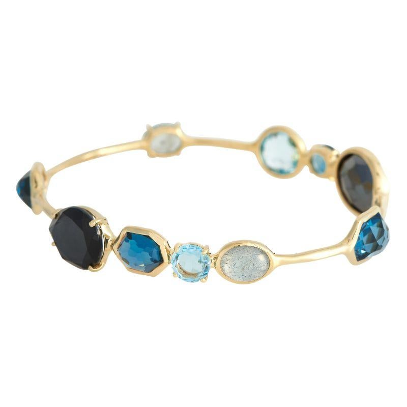 Mixed Cut Ippolita Rock Candy 18k Yellow Gold 10-Stone Topaz Bracelet