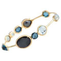 Ippolita Rock Candy 18k Yellow Gold 10-Stone Topaz Bracelet