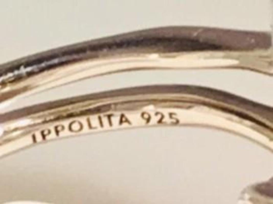 IPPOLITA Rock Candy - Anello a grappolo di quarzo ematite e onice in argento sterling a 3 pietre In condizioni ottime in vendita a New York, NY