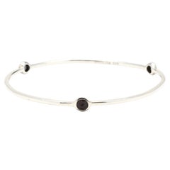 Ippolita Rock Candy Hematite Bangle Bracelet, Sterling Silver, Length 7.75 Inch