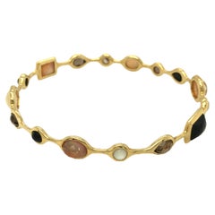 Ippolita, bracelet jonc 18 carats en nacre et pierres précieuses