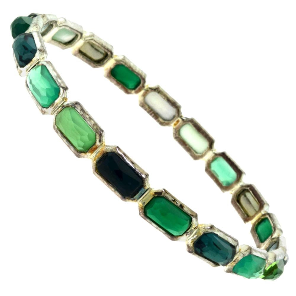 Ippolita Rock Candy Multi-Stone Silver Bracelet in Green Neptune Bracelet