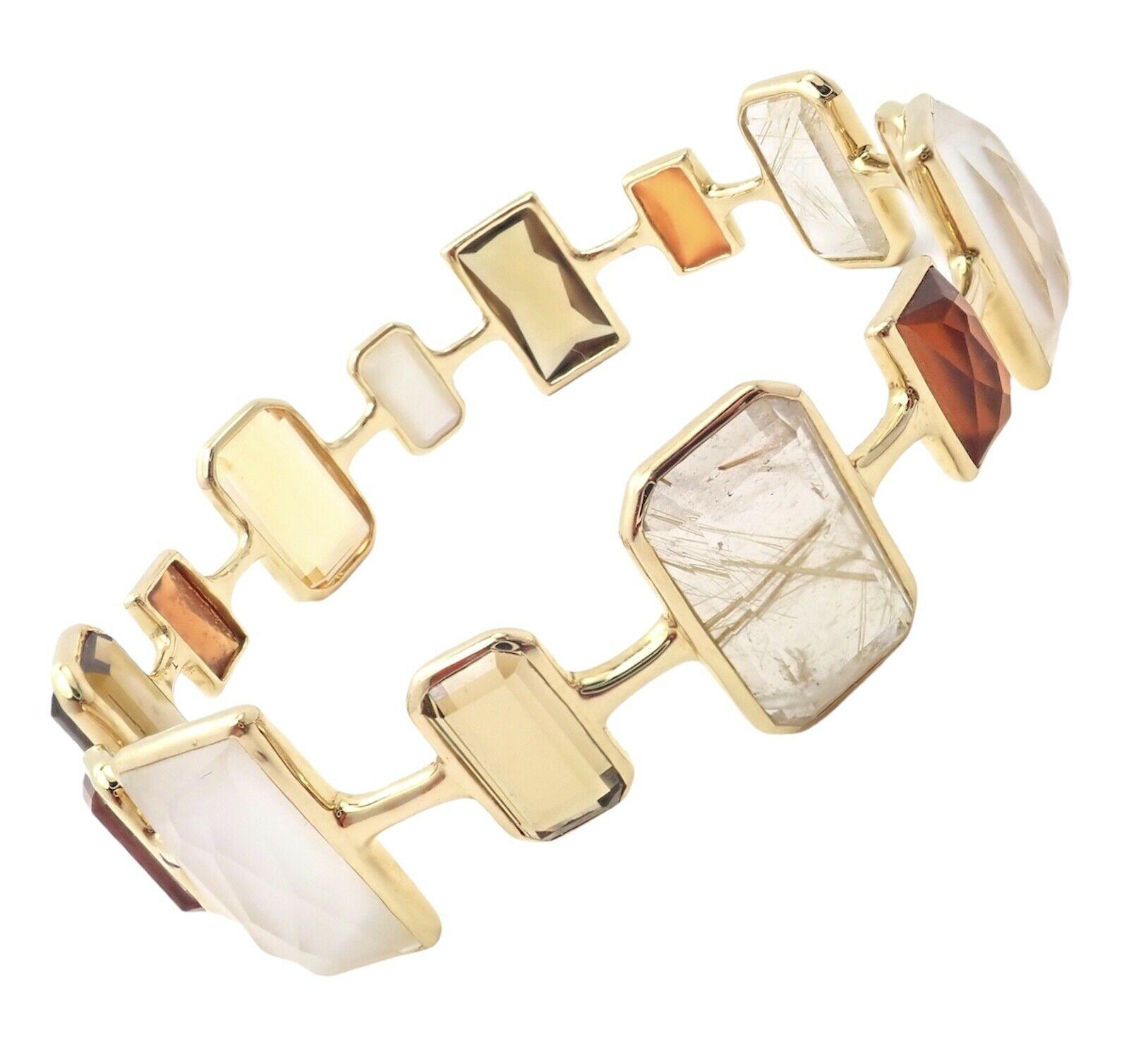 Ippolita Rock Candy Newport Bracelet jonc jonc en or jaune avec grand quartz en vente 4