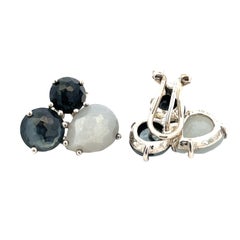 Orecchini Rock Candy in argento sterling con pietra di luna, onice ed ematite di Ippolita
