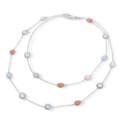 Ippolita Rock Candy Sterling Silver Multi Gem Station Necklace