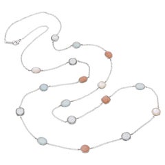 Ippolita Rock Candy Sterling Silver Multi Gem Station Necklace