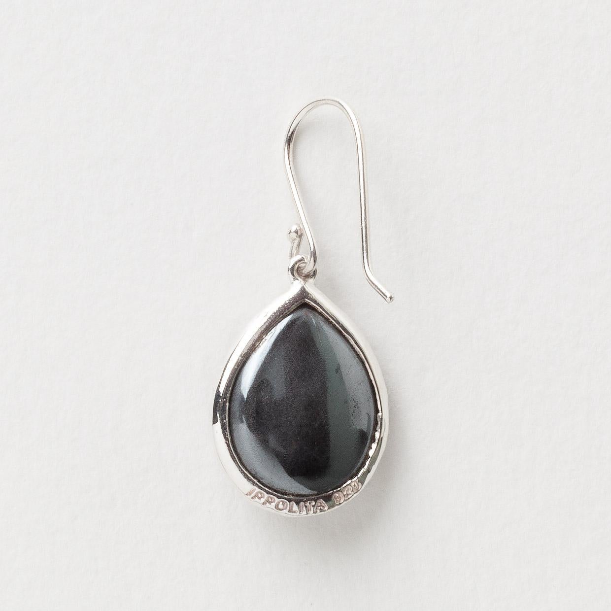 Product Details:
Main Stone Shape: Pear
Main Stone Treatment: Not Enhanced
Main Stone Creation: Natural
Main Stone: Hematite
Main Stone Color: Black
Estimated Retail:  $395.00
Condition: Pre Owned
Brand: Ippolita
Collection: Rock Candy
Metal: