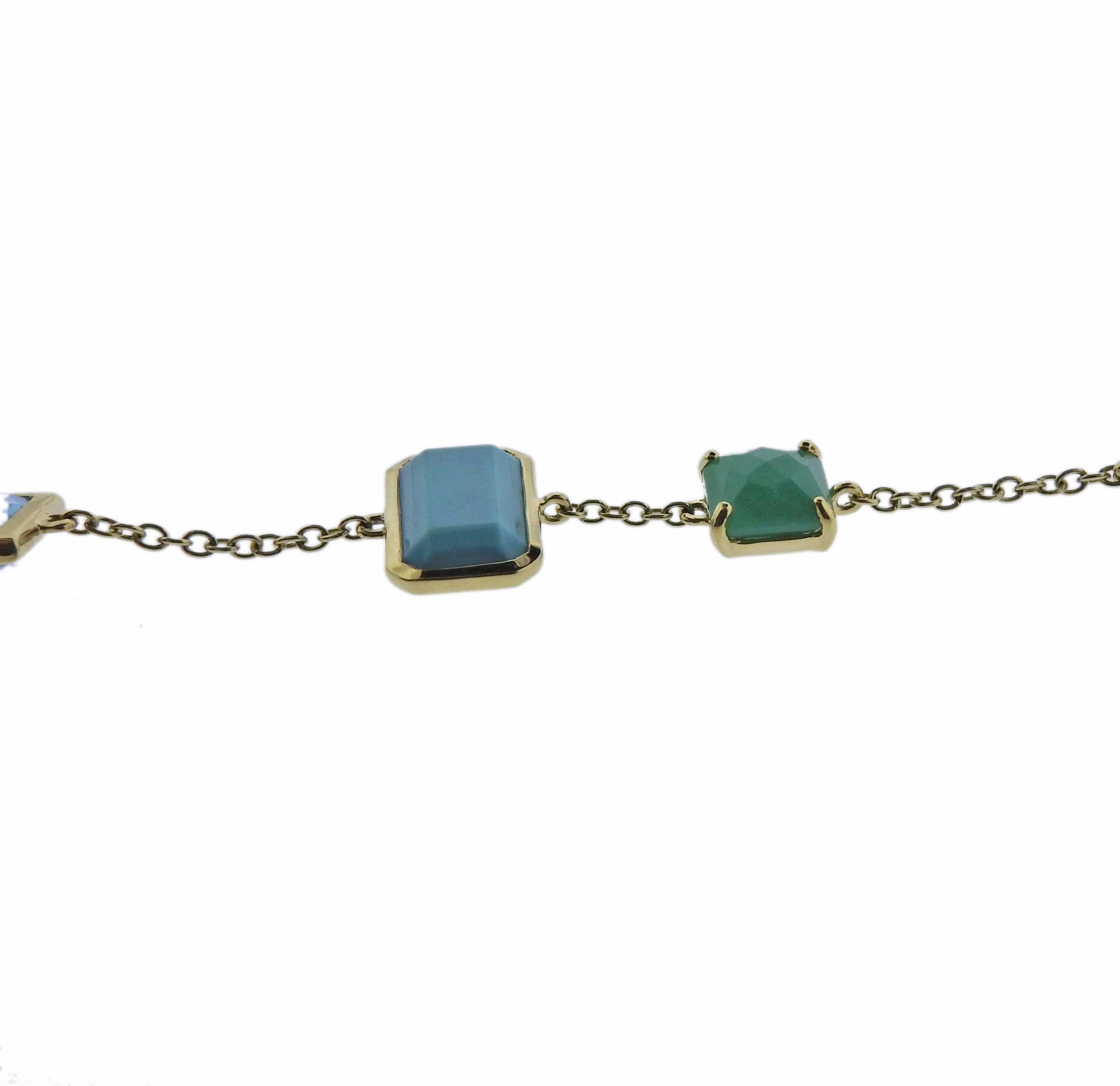 Women's Ippolita Rock Candy Summer Rainbow Gemstone Gold Necklace