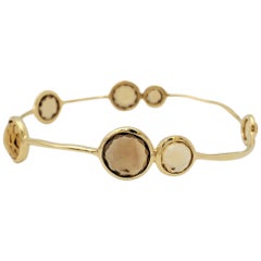 Armreif 'Rock Candy' aus Gelbgold und Citrin von Ippolita