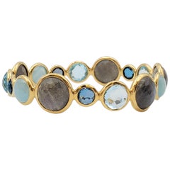 Ippolita 'Rock Candy' Yellow Gold and Multi-Gemstone Bangle