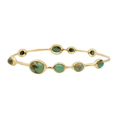 Ippolita 'Rock Candy' Yellow Gold and Turquoise Bangle