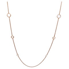 IPPOLITA Rock Crystal Sterling Silver Rose Gold Long Necklace