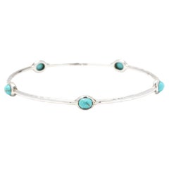 Ippolita RockCandy 5Stein-Armreif, Türkis, Sterlingsilber, Länge 7,88